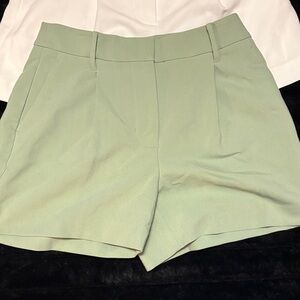 Sage Green Nine West High Waist Shorts